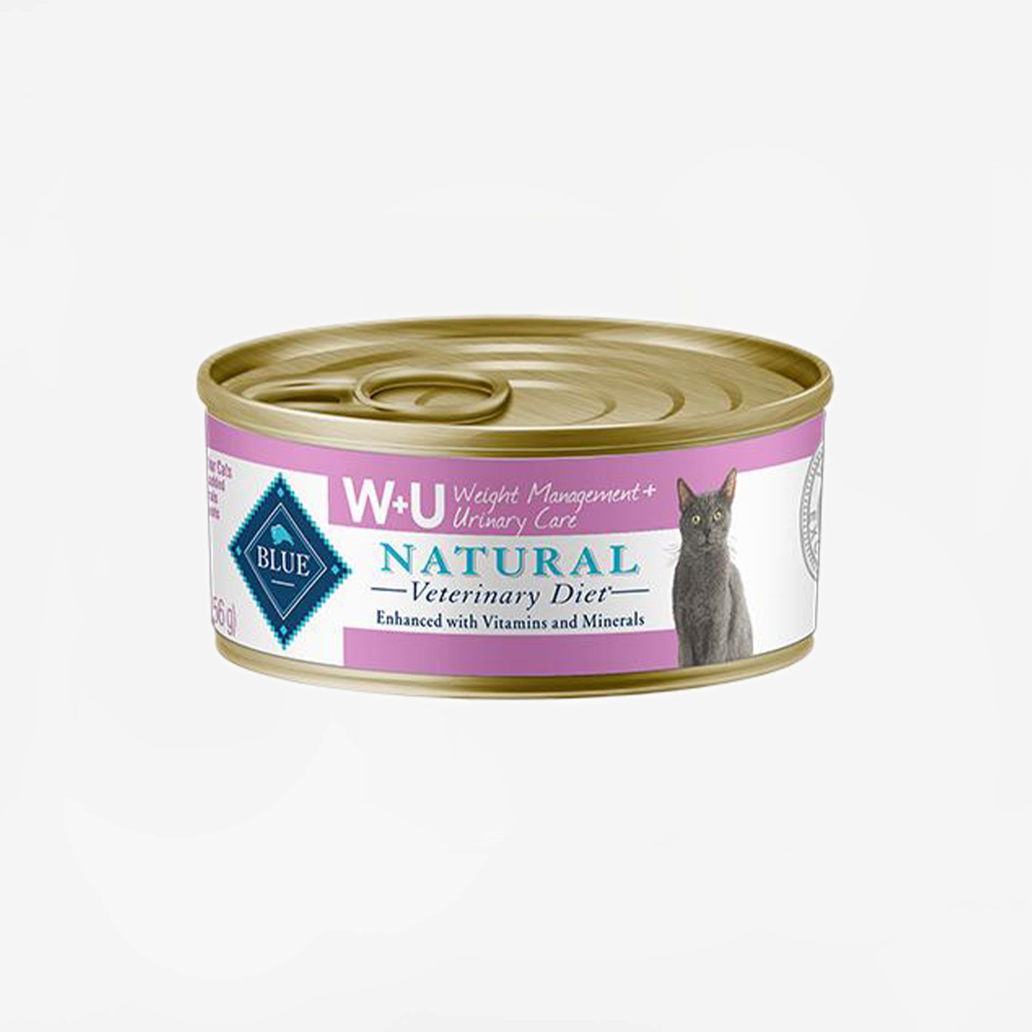 Blue weight management cat fashion food