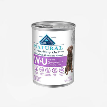 Blue Buffalo Natural Veterinary Diet W+U Weight Management + Urinary Care for Dogs- Canned