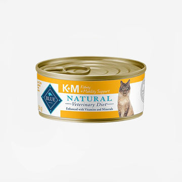 Blue Buffalo Natural Veterinary Diet K+M Kidney + Mobility Support For Cats - Canned