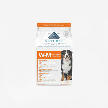 Blue Buffalo Natural Veterinary Diet W+M Weight Management + Mobility Support for Dogs - Dry