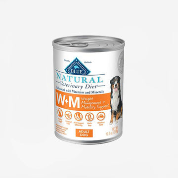 Blue Buffalo Natural Veterinary Diet W+M Weight Management + Mobility Support for Dogs - Canned