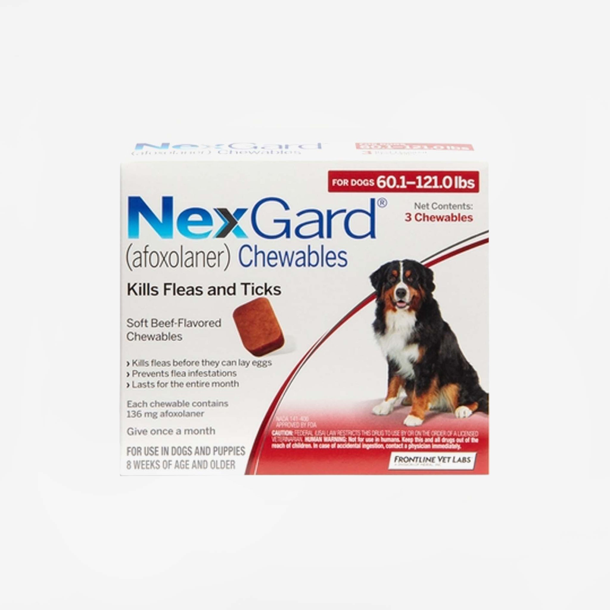 Nexgard Chewables for Dogs - 3 Month Supply - Fast Delivery