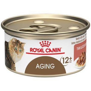 Royal Canin Feline Health Nutrition Aging 12+ Thin Slices in Gravy Canned Cat Food