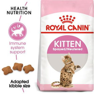 Royal Canin Feline Health Nutrition Kitten Spayed/Neutered Dry Cat Food for Kittens