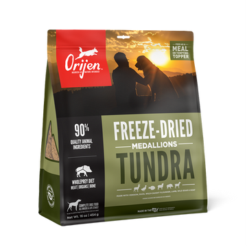 Orijen Tundra Freeze-Dried Dog Food Medallions